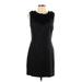 Milly Casual Dress - Party Crew Neck Sleeveless: Black Print Dresses - Women's Size 10