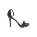 Michael Antonio Heels: Black Solid Shoes - Women's Size 10 - Open Toe