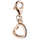 Charm Herz JOBO "Herz" Charms rosegold (roségoldfarben) Damen Charms Anhänger