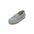 Mokassin MARC O'POLO "mit klassischer Pennyloafer-Spange" Gr. 36, blau (hellblau) Damen Schuhe Slip ons