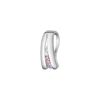 Ketten-Anhänger VIVANCE "925-Sterling Silber weiss", weiß, Schmuckanhänger, Damen, ONE-SIZE, Silber 925 (Sterlingsilber), 1,1 g Image