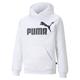 Hoodie PUMA "Essentials mit großem Logo Jungen" Gr. 116, weiß (white) Kinder Sweatshirts