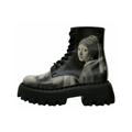 Chelseaboots DOGO "Girl with A Pearl Earring BW" Gr. 37, Normalschaft, schwarz Damen Schuhe Winterstiefeletten