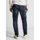 Slim-fit-Jeans STREET ONE MEN Gr. 33, Länge 34, blau (dark blue wash) Herren Jeans Slim Fit