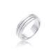 Partnerring ELLI PREMIUM "Paarring Drei Ringe Trauring Hochzeit 925 Silber" Fingerringe Gr. 52 mm, Silber 925 (Sterlingsilber), 6 mm, silberfarben (silber) Damen Fingerringe