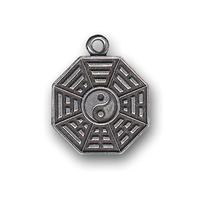 Amulett ADELIA´S Amulett Anhänger Feng Shui Das Yin Yang Ba Gua Yin Schmuckanhänger Gr. keine ct, silberfarben (silber) Damen Amulette Das Yin Yang Ba Gua - Ausgleich und Harmonie