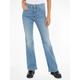 Bequeme Jeans TOMMY JEANS "Sylvia" Gr. 29, Länge 32, blau (light denim3) Damen Jeans High-Waist-Jeans