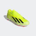 Fußballschuh ADIDAS PERFORMANCE "X CRAZYFAST LEAGUE LL FG" Gr. 40, gelb (team solar yellow 2, core black, cloud white) Schuhe Fußball Hallenschuhe