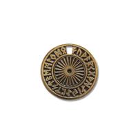 Amulett ADELIA´S Amulett Anhänger Alte Symbole Futhark Schmuckanhänger Gr. keine ct, braun Damen Amulette Futhark - Schlüssel zum Wahrsagen