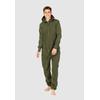 Jumpsuit MONIZ, Baby, Gr. S, EURO-Größen, grün (grün, grün), 80% Baumwolle, 20% Polyester, casual, Langarm, Overalls Jumpsuit, mit kuscheligem Komfort