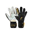 Torwarthandschuhe REUSCH "Attrakt Freegel Fusion Ortho-Tec" Gr. 9, goldfarben (schwarz, goldfarben) Damen Handschuhe Sporthandschuhe