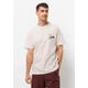 T-Shirt JACK WOLFSKIN "DISCOVER T M" Gr. XL (54/56), grau (sea, shell) Herren Shirts T-Shirts