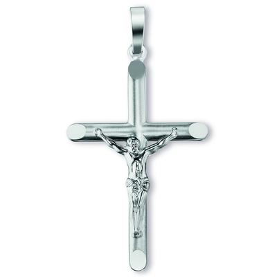 Kette mit Anhänger ONE ELEMENT "Kreuz Anhänger aus 925 Silber", silber, Halsketten, Damen, Silber 925 (Sterlingsilber), 