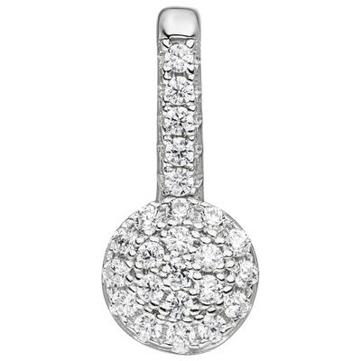 Ketten-Anhänger JOBO "Anhänger mit 24 Zirkonia", silber (silber 925), Schmuckanhänger, Damen, Silber 925 (Sterlingsilber), 925 Silber Image