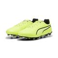 Fußballschuh PUMA "KING MATCH FG/AG" Gr. 47, grün (electric lime, puma black) Schuhe Fußballschuhe