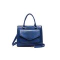Umhängetasche COLLEZIONE ALESSANDRO "Kalua" Gr. B/H/T: 30 cm x 22 cm x 16 cm one size, blau Damen Taschen Handtaschen