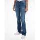 Bootcut-Jeans TOMMY JEANS "Maddie" Gr. 34, Länge 32, blau (mid blue) Damen Jeans Bootcut