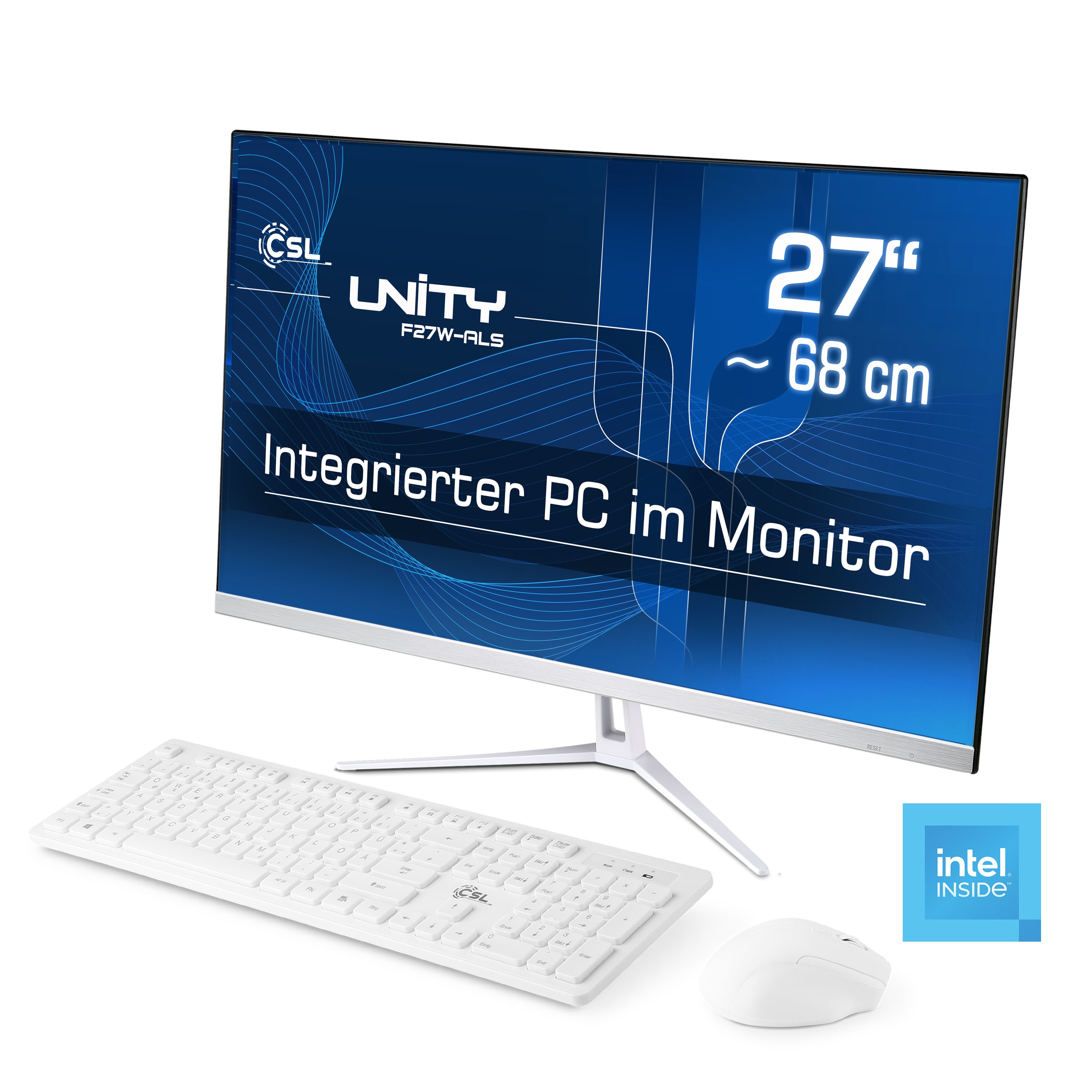 CSL All-in-One PC "Unity F27-ALS N200 Windows 11", weiß, Windows 11 Home,64bit, 16 GB RAM 256 GB SSD, Desktop-PCs Image