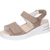 Keilsandalette WALDLÄUFER "H-DINA", Damen, Gr. 6 (39), beige, Nubukleder, klassisch, Schuhe, Sommerschuh, Sandale, Keilabsatz, in Komfortweite H (= sehr weit)