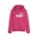 Hoodie PUMA "Essentials Logo Mädchen" Gr. 140, pink (garnet rose pink) Kinder Sweatshirts