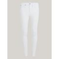 Skinny-fit-Jeans TOMMY HILFIGER CURVE "CRV HARLEM U SKINNY HW CLR" Gr. 54, N-Gr, weiß (th optic white) Damen Jeans Röhrenjeans