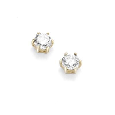 Paar Ohrstecker LUIGI MERANO "mit Zirkonia, Gold 375", gold, Ohrringe, Damen, Gelbgold 375