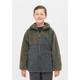 Fleecejacke BENCH. "PEPITO B" Gr. 140, grün (khaki, black marl) Jungen Jacken Fleecejacken