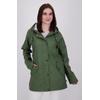 Regenmantel DEPROC ACTIVE "ANKERGLUTTRAUM WOMEN", Damen, Gr. 50 (XL), grün, Obermaterial: 100% Polyurethan; Futter: 100% Polyesteru201c, casual, Langarm mit Druckknopf, Mäntel, auch in Großen Größen erhältlich