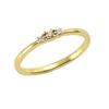 Fingerring OROLINO "Gold 585 mit 3x Brillant zus. 0,08ct." Gr. 50, gelb (gelb, weiß), Fingerringe, Damen, 050 (15,9), 0,08 ct SI = kleine Einschlüsse, Gold