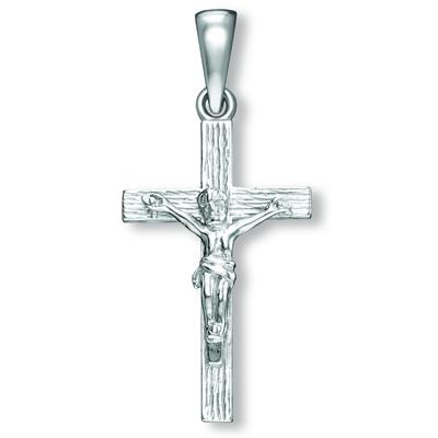 Kette mit Anhänger ONE ELEMENT "Kreuz Anhänger aus 925 Silber", silber, Halsketten, Damen, Silber 925 (Sterlingsilber), 