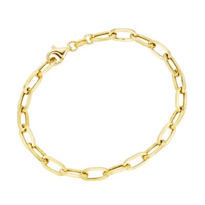 Armband SMART JEWEL "Glieder oval, Silber 925", gold, Armbänder, Damen, 19cm, Silber 925 (Sterlingsilber)