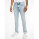 Slim-fit-Jeans CALVIN KLEIN JEANS "SLIM TAPER" Gr. 30, Länge 32, blau (light denim) Herren Jeans Tapered-Jeans