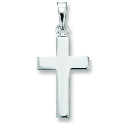 Kette mit Anhänger ONE ELEMENT "Kreuz Anhänger aus 925 Silber", silber, Halsketten, Damen, Silber 925 (Sterlingsilber), 