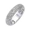 Fingerring DIAMONDS BY ELLEN K. "Gold 585 mit 90x Diamant zus. 0,50ct." Gr. 19, weiß (weiß, weiß), Fingerringe, Damen, 019 (60,0), 0,50 ct P2 = erkennbare Einschlüsse, Gold