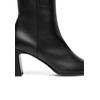 Schlupfboots HENRY STEVENS "Madison ZB70 Businessschuh", Damen, Gr. 37, schwarz, Leder, klassisch, Schuhe, Damen Stiefelette mit Absatz handgefertigt, Lederschuhe