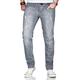 Slim-fit-Jeans ALESSANDRO SALVARINI "ASCatania" Gr. W34 L34, Länge 34, grau (as, 164, used) Herren Jeans Slim Fit
