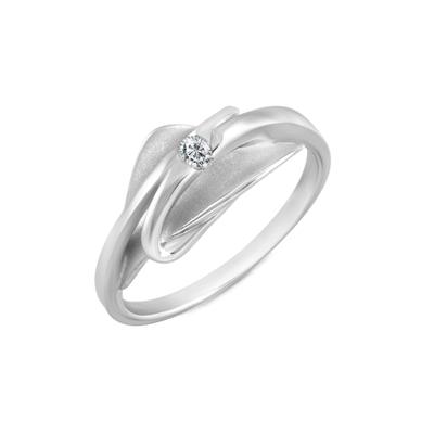 Fingerring VIVANCE "Silber 925 rhodiniert Zirkonia" Gr. 19, weiß (weiß, weiß), Fingerringe, Damen, 060 (19,1), Silber 925 (Sterlingsilber) Image