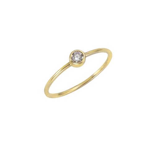 Fingerring CELESTA Fingerringe Gr. 052 (16,6), Gold, gelb (gelb, weiß) Damen