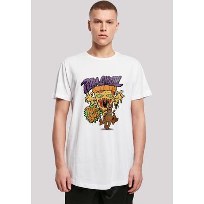 T-Shirt F4NT4STIC "Scooby Doo Pizza Ghost Geist", Herren, Gr. XXL, weiß, Obermaterial: 100% Baumwolle, casual, regular fit, Rundhals, Kurzarm ohne Bündchen, Shirts, Print Image