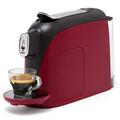 Bialetti Mignon Espressomaschine für Kapseln aus Aluminium, Behälter 500 ml, Rot