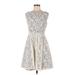 Eliza J Casual Dress - A-Line: Ivory Dresses - Women's Size 6 Petite