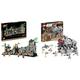 LEGO 77015 Indiana Jones Tempel des goldenen Götzen Modellbausatz für Erwachsene & 75337 Star Wars at-TE Walker