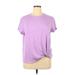 Skechers Active T-Shirt: Purple Activewear - Women's Size X-Large