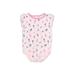 Gymboree Short Sleeve Onesie: Pink Polka Dots Bottoms - Size 3-6 Month