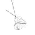 Lange Kette "Cuore", Damen, Gr. one size, Metall, silber (altsilber), COLLEZIONE ALESSANDRO, Basic, Halsketten, mit XL Herz Anhänger