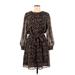 Sanctuary Casual Dress: Brown Leopard Print Dresses - Women's Size 8