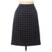 Ann Taylor Casual Skirt: Blue Jacquard Bottoms - Women's Size 6