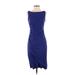 Milly Cocktail Dress - Sheath: Blue Solid Dresses - Women's Size 0