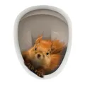 Autocollant de toilette 3D Srel Laura imperméable autocollant animal en PVC autocollant mural