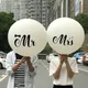 Grand ballon en latex pour mariage de Léon M. et Mme ballon blanc décoration de fond fournitures